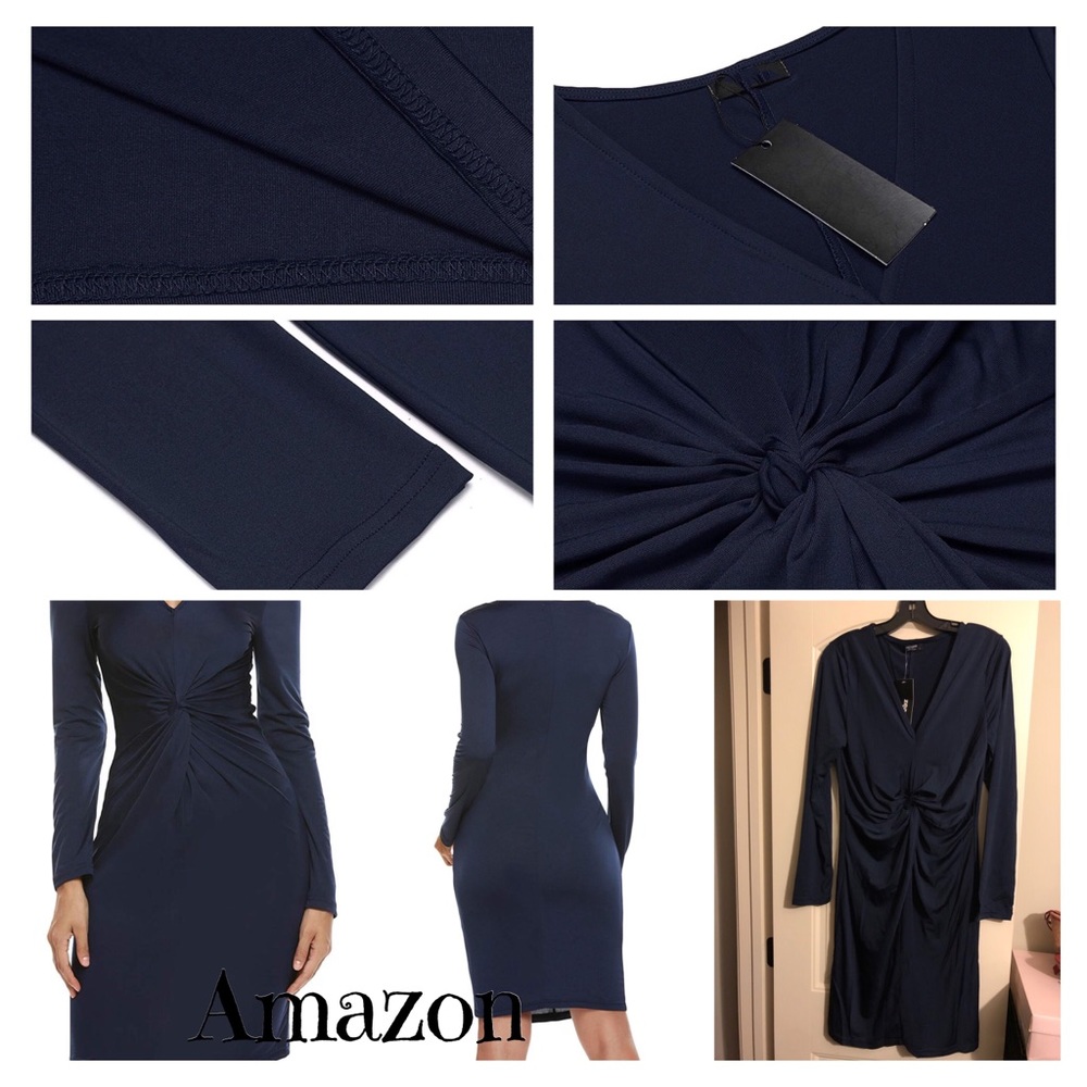 Navy Blue Bodycon Mini Dress